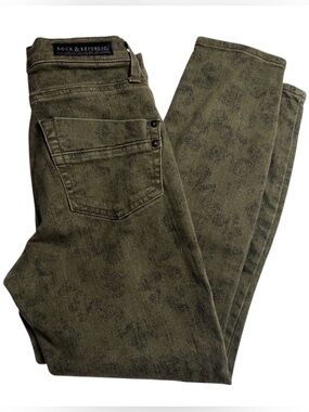 Rock & Republic Kashmiere Jeans Women’s 4 Med-Hi Waist Jeans Olive Green
